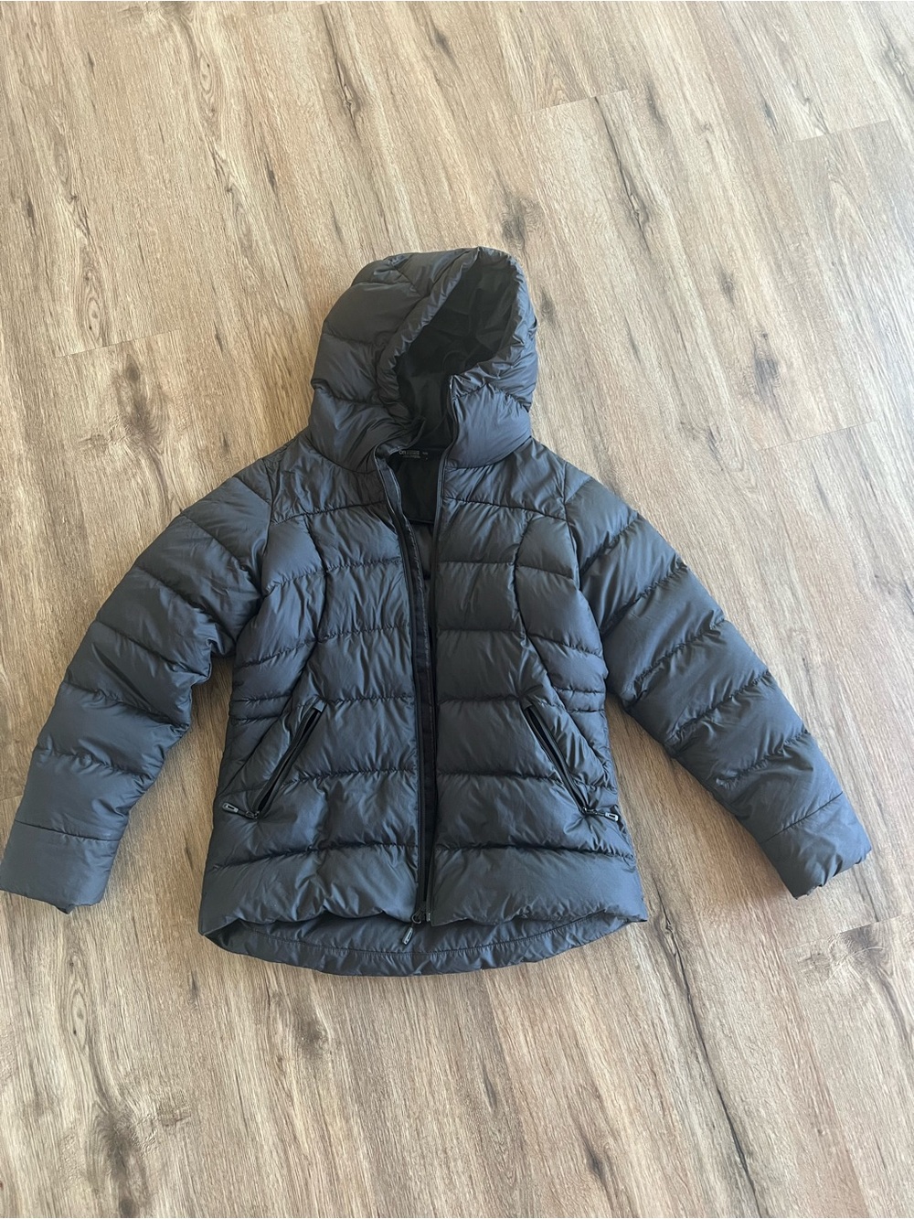 Outdoor Research Hooded Puffer Jacket in black